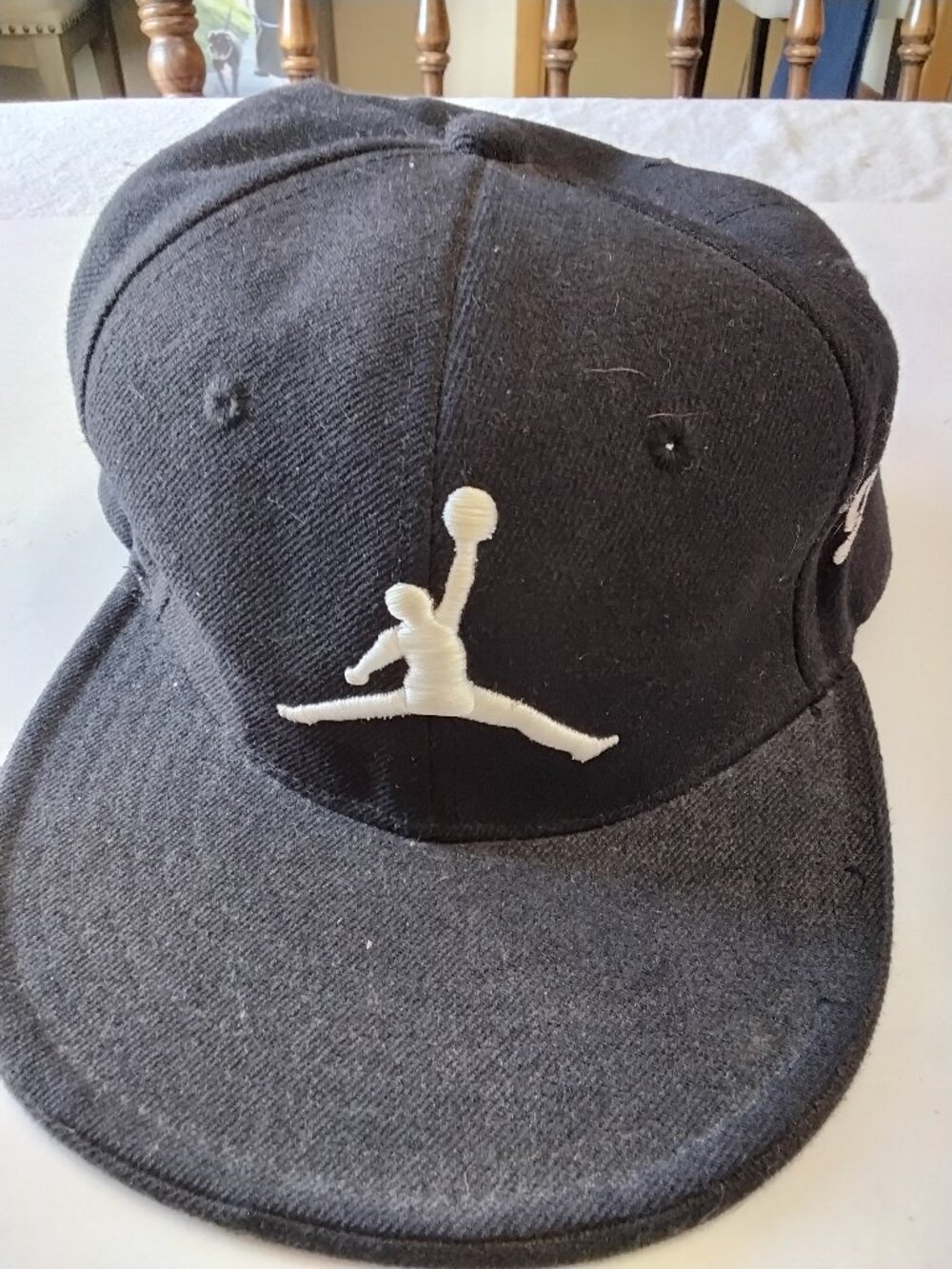 City Hunter Jordan Tribute Fitted Hat - Size M Black Jumpman 23